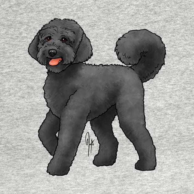 Dog - Labradoodle - Black by Jen's Dogs Custom Gifts and Designs